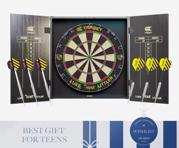 Luke Littler Cabinet and Dartboard Set