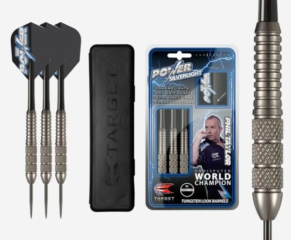 Phil Taylor Power Silverlight GK Steel Tip Brass Darts