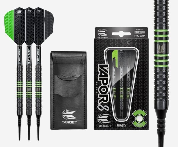 Vapor8 Black Green Soft Tip